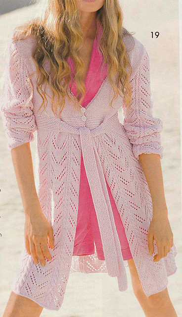 # 19 Gilet long avec boutons et lien d'attache