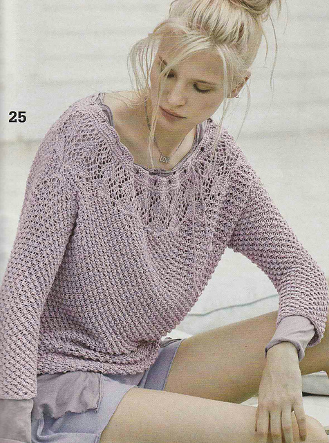 # 25 Pull avec bordures ajourées
