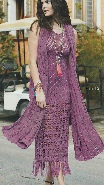 # 11 Robe frangée