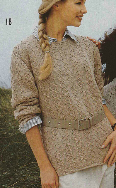 # 18 Patterned Sweater in Beige