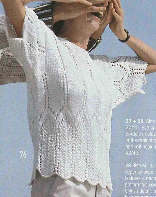 # 26 Ajouré Sweater in Ecru