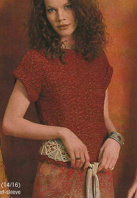 # 21 Red Sweater with Short Sleeves
