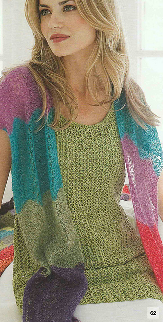 # 62 Long Top in Lace Pattern