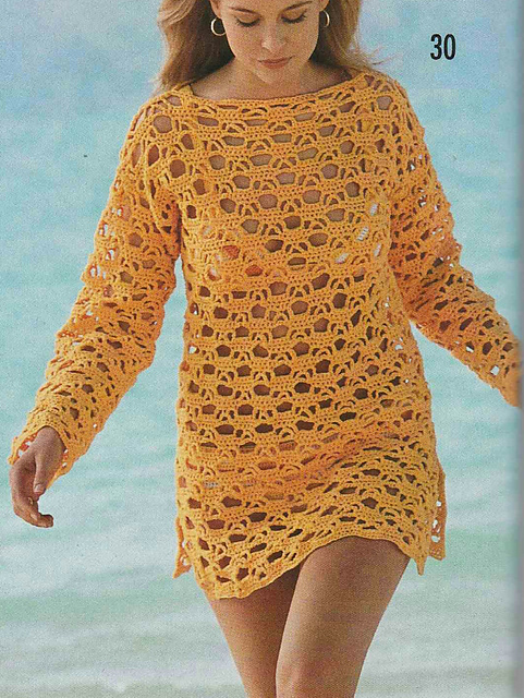 # 30 Crochet Longshirt in Yellow