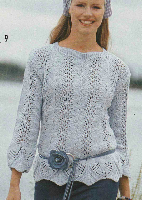 # 09 Pulli mit Wellenbordüre