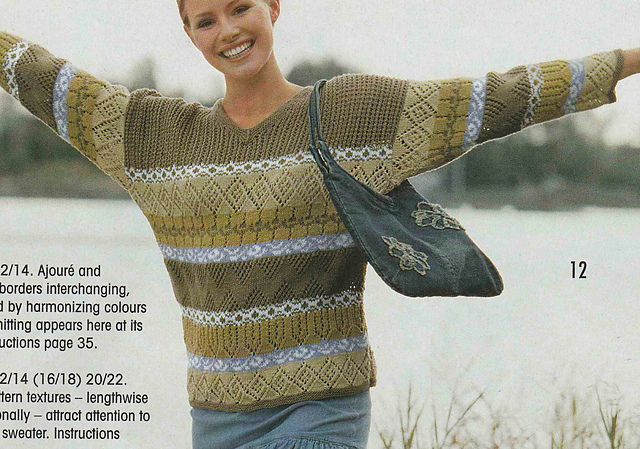 # 12 Striped Sweater in Pattern Mix