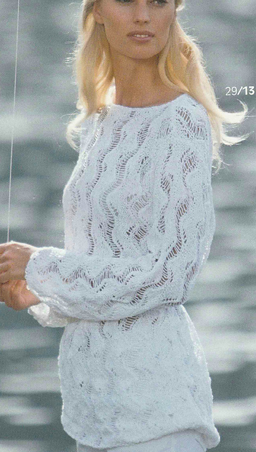 # 13 White Sweater in Fragola