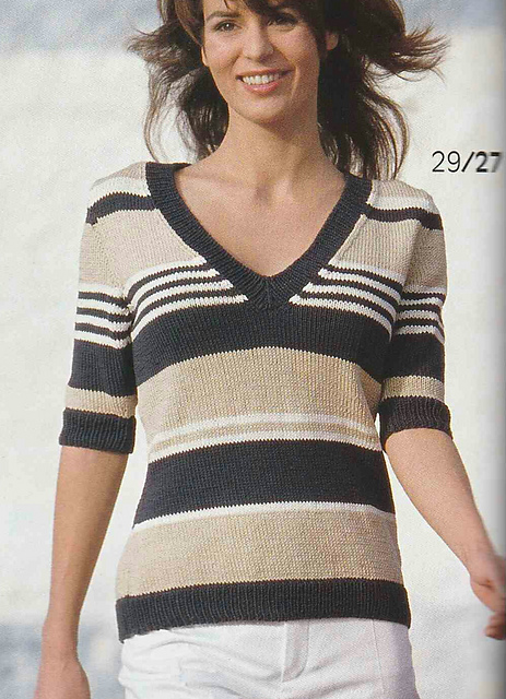 # 27 Striped Top in Americano