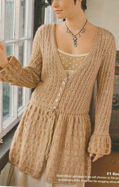 # 21 Jacket with Smock Pattern