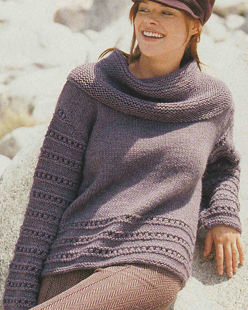 # 07 Sweater in Aubergine