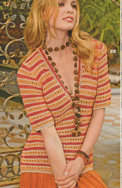 # 26 Striped V-Neck Sweater