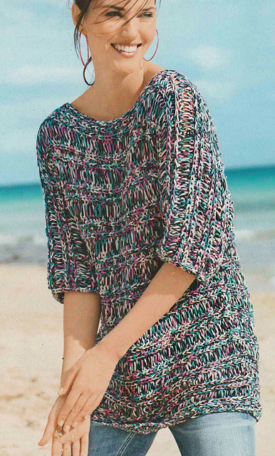 # 04 Sweater in Drop Stitch Pattern