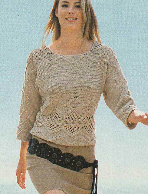 # 11 Cross-Striped Pattern Sweater