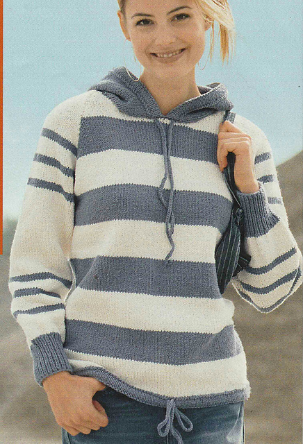 #35 Striped Raglan Sweater