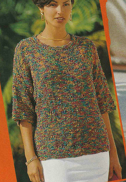 # 10 Mottled Green Check Sweater