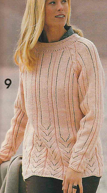 # 09 Pull raglan couleur saumon