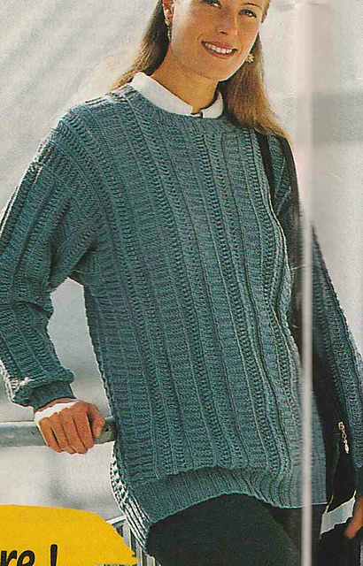 # 20 Pull jeans au point fantaisie