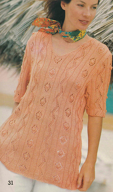 # 31 Sweater with Patterned Stripes