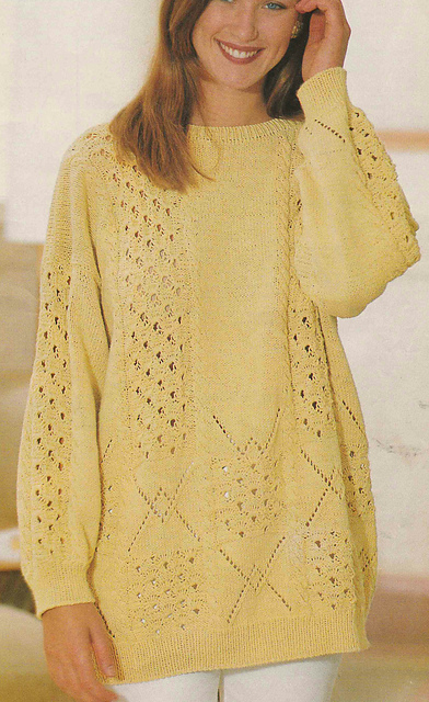 # 35 Patterned Sweater in Yellow
