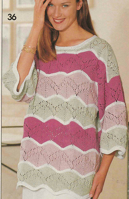 # 36 Sweater in Wave Pattern