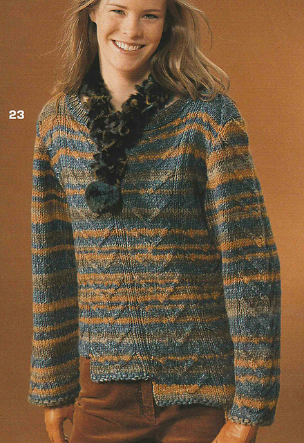 # 23 Mottled Sweater with Graded Hem