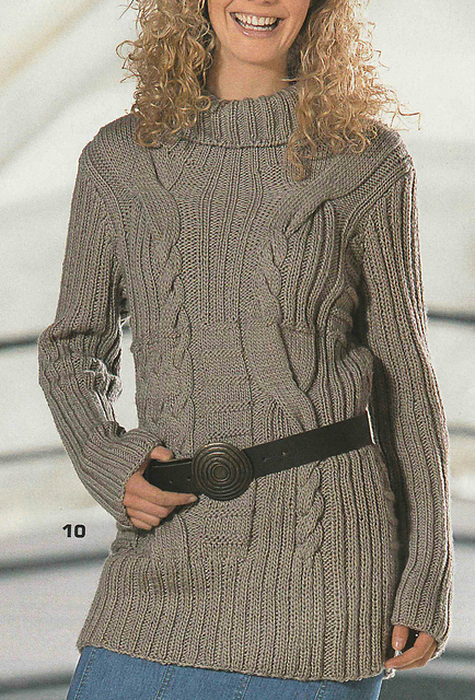 # 10 Patterned Sweater in Beige