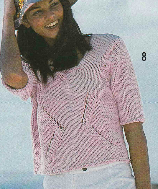 # 08 Pink Sweater with Short Sleeves