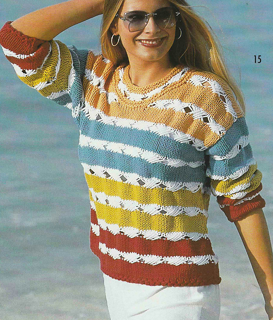 # 15 Multi-coloured Striped Sweater