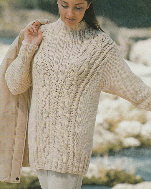 # 01 Patterned Sweater in Beige