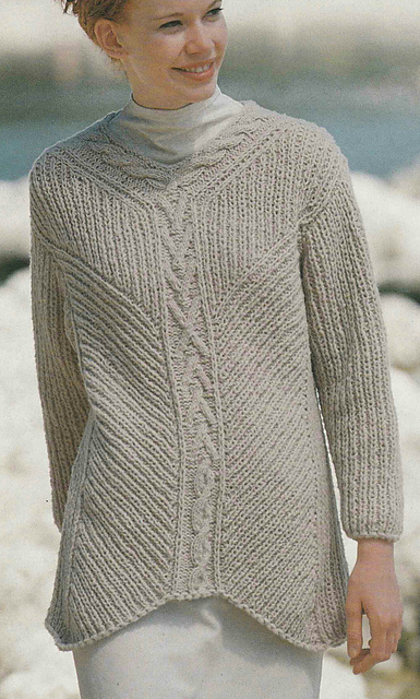 # 03 Relief Pattern Sweater in Mauve