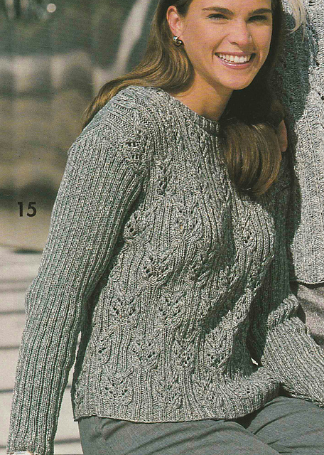 # 15 Sweater in Blue-Green/Silver
