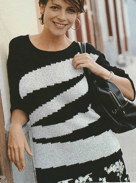 # 15 Sweater with Contrasting Parts
