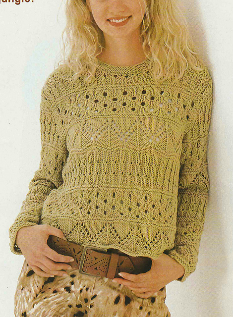 # 12 Patterned Sweater in Khaki
