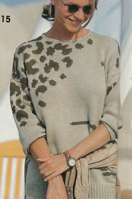 # 15 Sweater with Leopard Pattern
