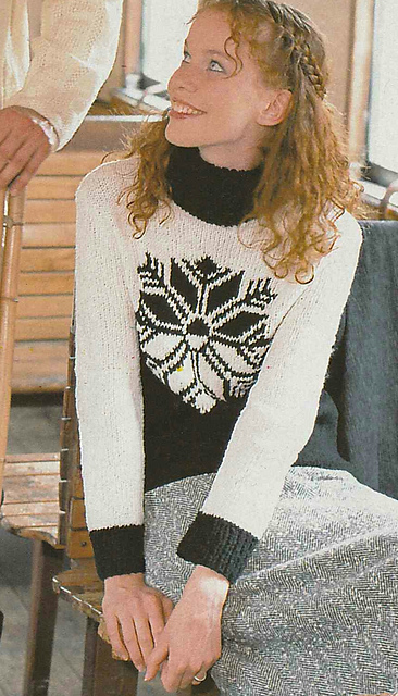 # 16 Sweater in Black and White with Star