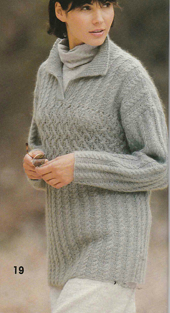 # 19 Mohair Sweater in Light Grey