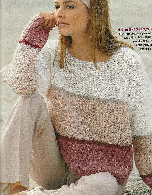 # 04 Striped Sweater in Fisherman's Rib
