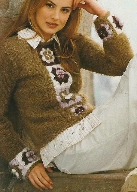 # 31 Sweater with Crochet Motifs