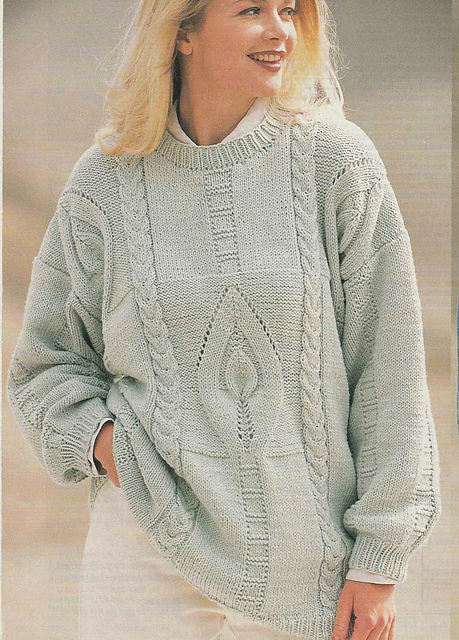 # 07 Patterned Light Green Sweater