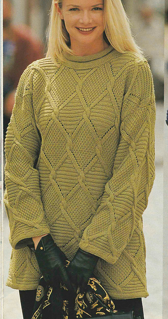 # 20 Patterned Sweater in Kiwi