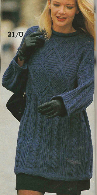 # 21 Patterned Sweater in Lilac