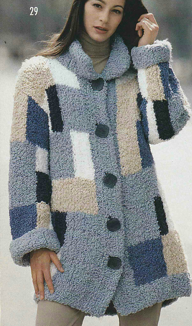 # 29 Cardigan with Coloured Parts