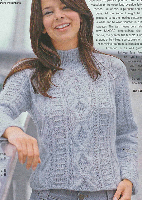 # 01 Patterned Sweater in Light Blue
