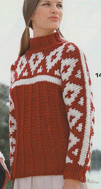 # 14 Sweater with Integrated Sleeves