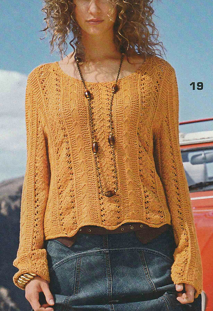 # 19 Patterned Sweater in Orange