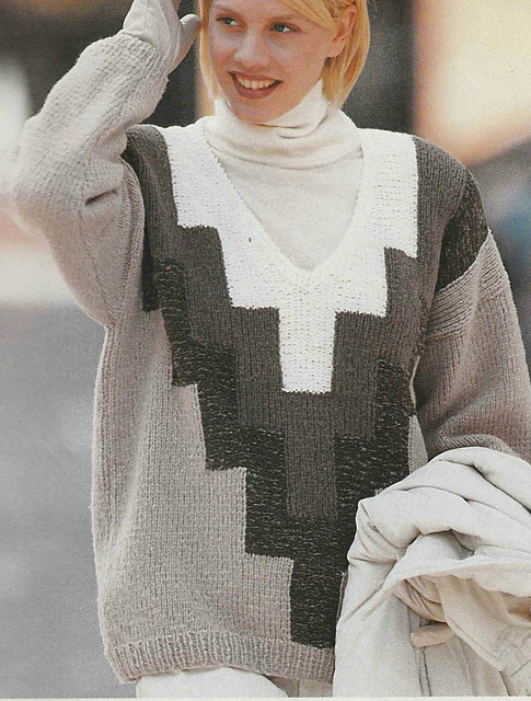 # 23 Pull beige/brun/écru