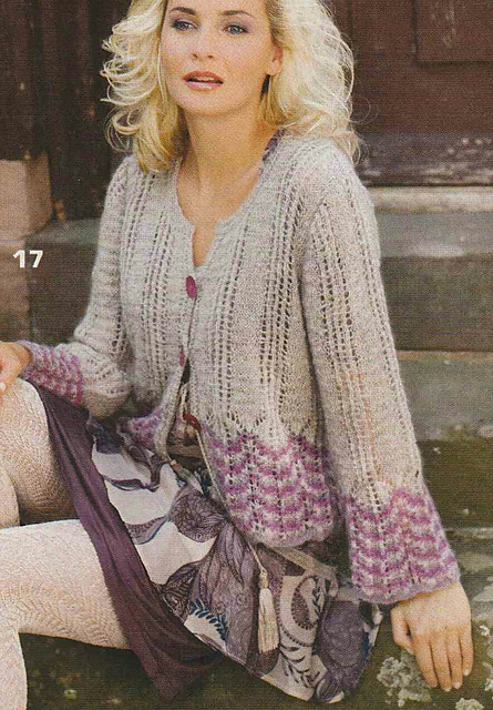 # 17 Jacket with Striped Borders