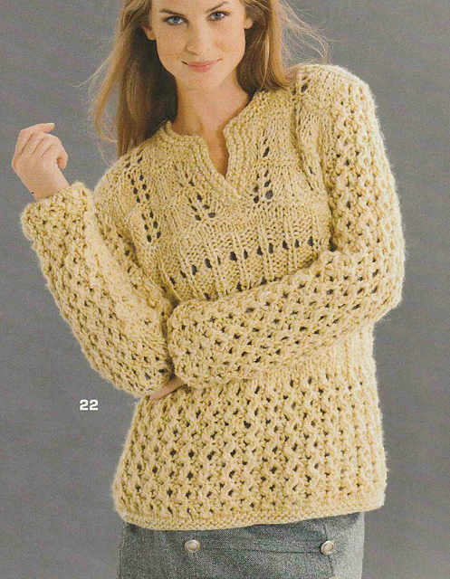 # 22 Maize Pattern Mix Sweater