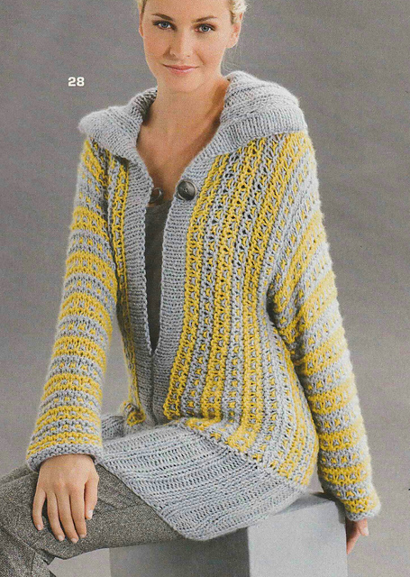 # 28 Sweater in Slip Stich Pattern