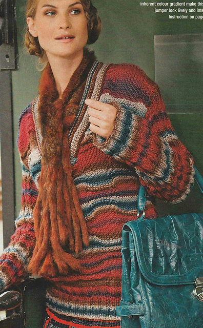 # 34 Sweater with Colour Gradient